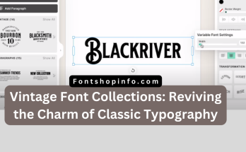 Vintage Font Collections Fontshopinfo.com