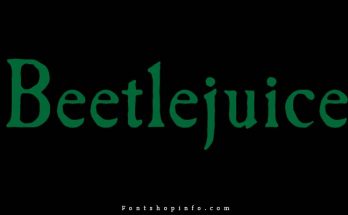 Beetlejuice Font Fontshopinfo.com