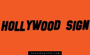 Hollywood Sign Font Fontshopinfo.com