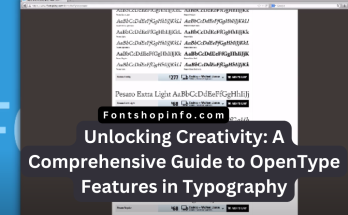 OpenType Features Fontshopinfo.com