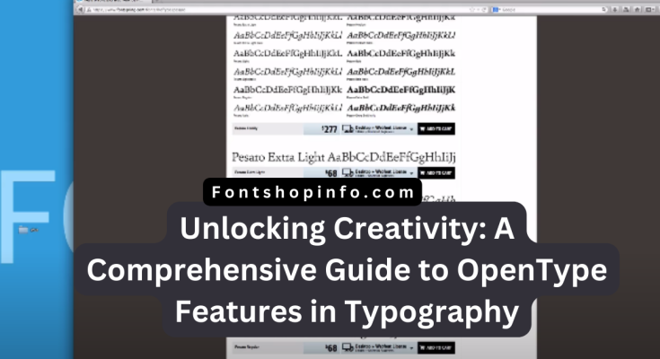 OpenType Features Fontshopinfo.com