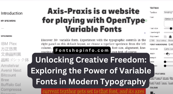 Variable Fonts Fontshopinfo.com