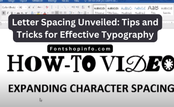 Letter Spacing Fontshopinfo.com