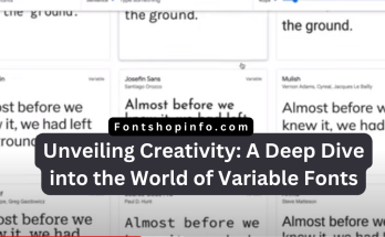 Variable Fonts Fontshopinfo.com