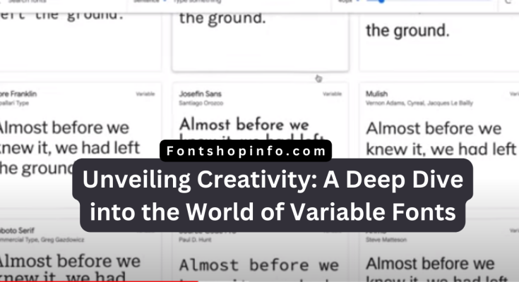 Variable Fonts Fontshopinfo.com