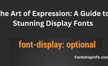 Display fonts Fontshopinfo.com